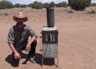 Amazing DIY Video : How to build a Wood Stove that runs a generator 