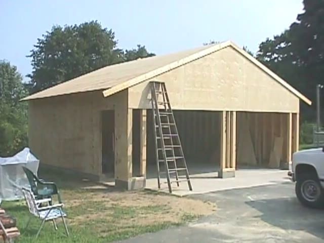 How to build your own 24 X 24 Garage and save money. Step by Step Build Instructions