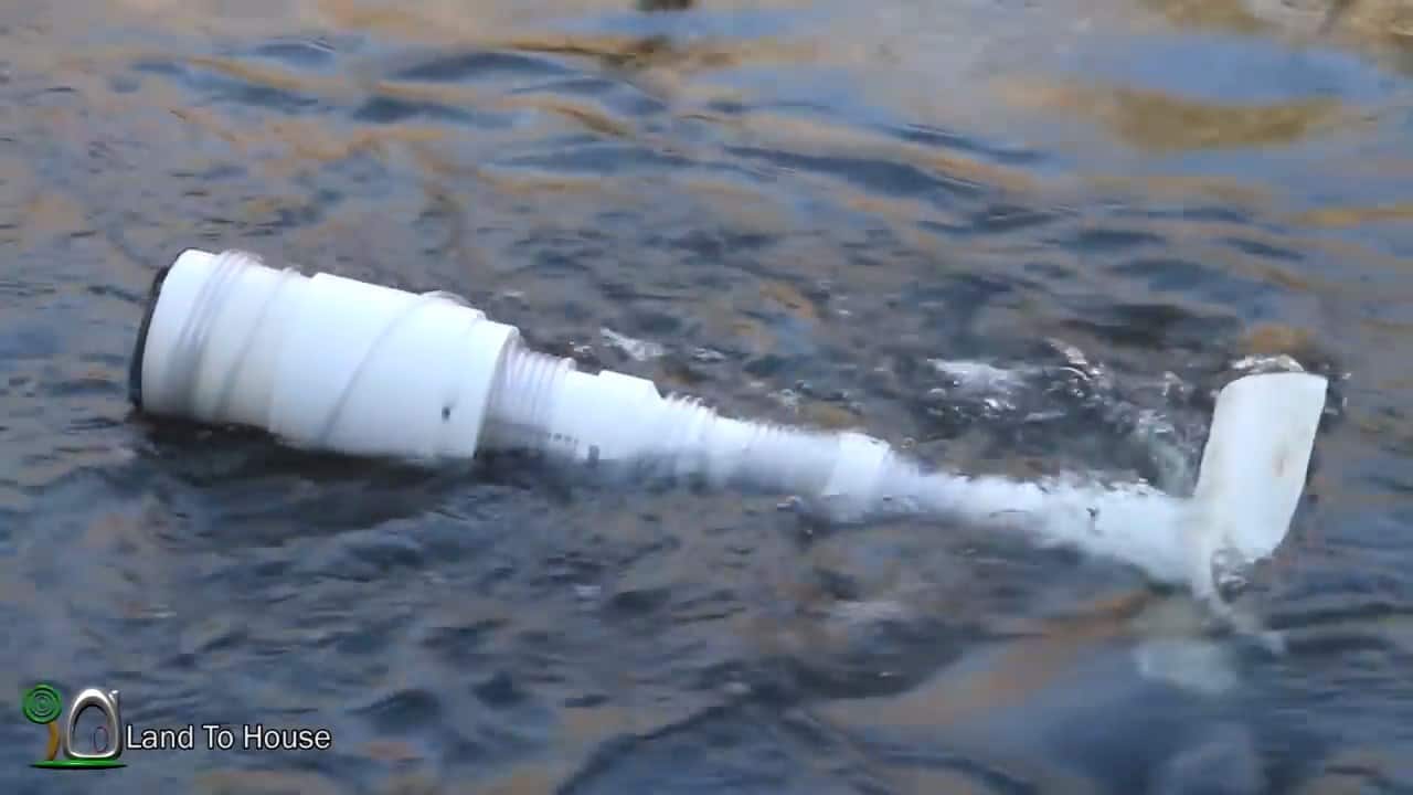 How to build a simple Homemade PVC Off grid River Pump to pump water