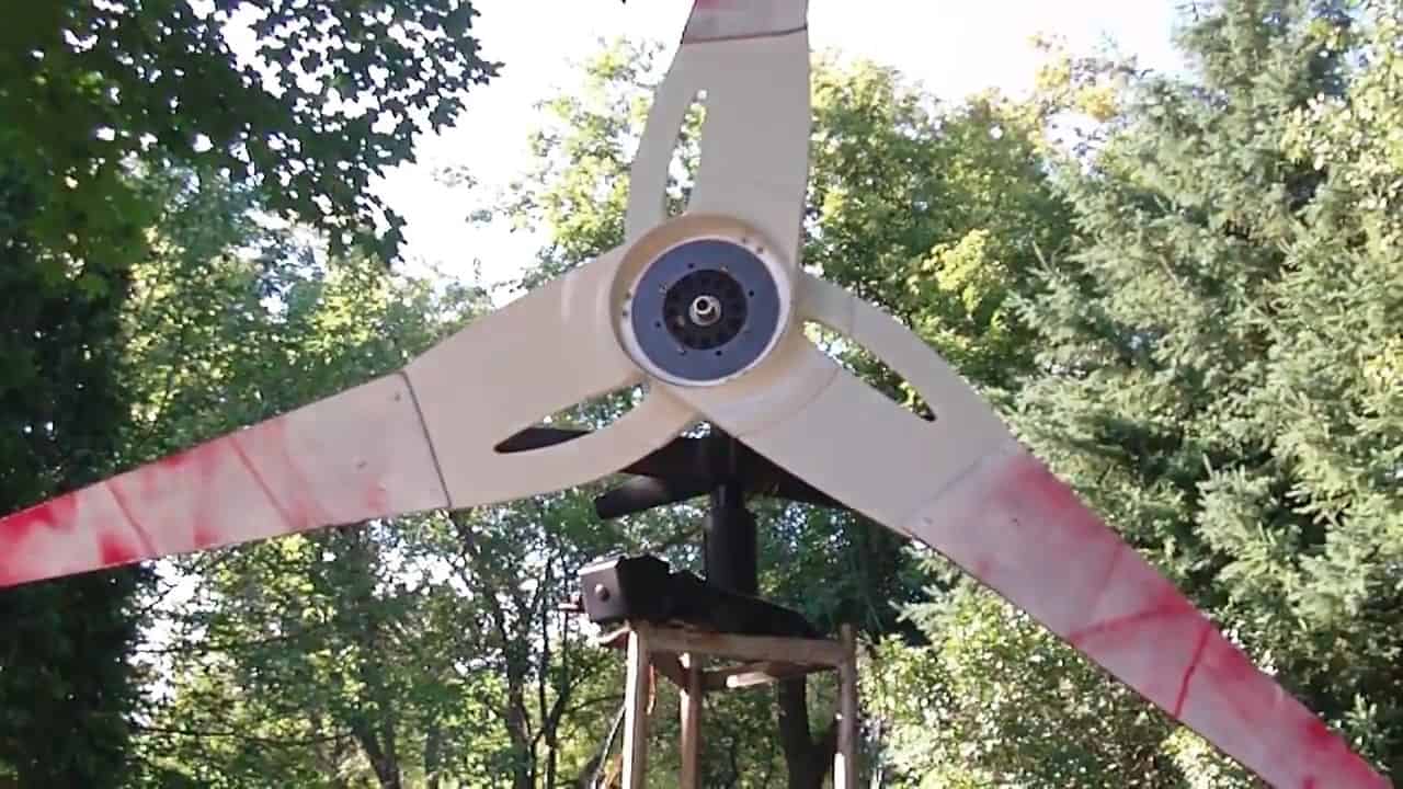 homemade wind turbine car alternator