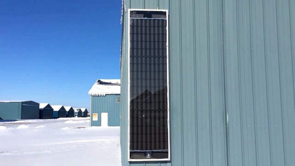 How to Heat your Home or Garage by building Solar Air Heating Collectors that uses no electricity or batteries