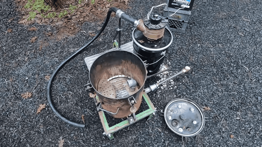 How to build a Cross Flow Wood Gasifier that can produce alternative fuel . No Welding required....