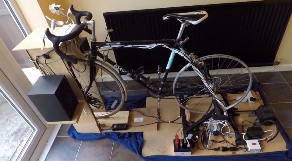 turn exercise bike into generator