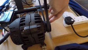 How to Generate Off Grid Power using a Car Alternator and an exercise bike.