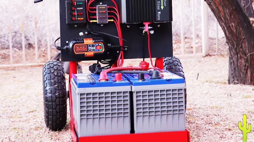 How to build a Powerful DIY Off-Grid Power Backup Generator .Fully Portable!!