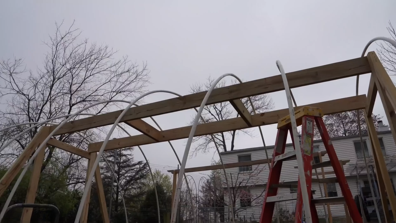Pvc Hoop Style Frame How to build a 10 X 12 PVC Hoop Greenhouse using simple materials