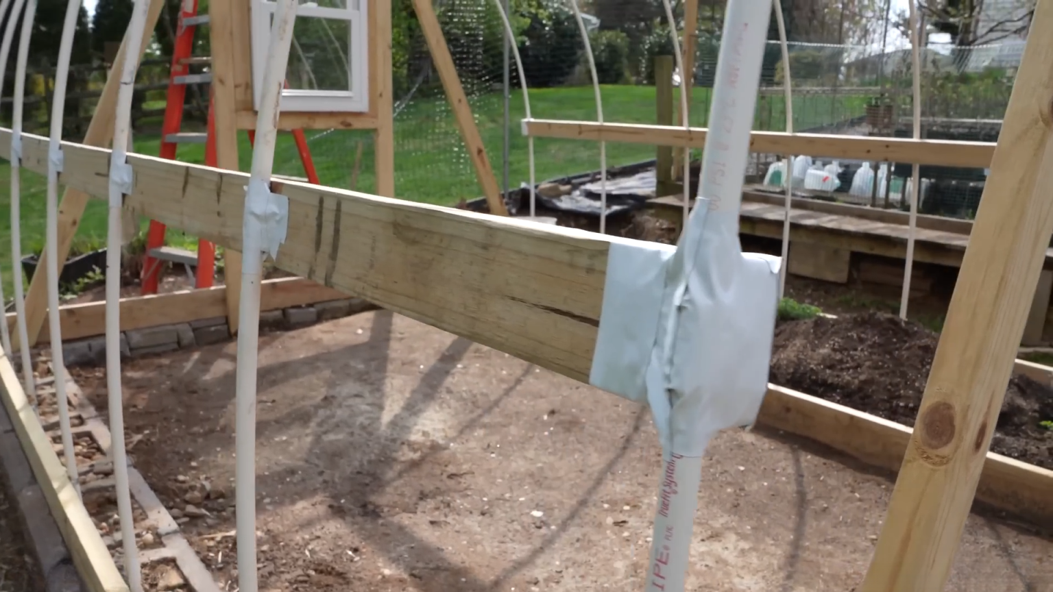 Pvc Hoop Frame How to build a 10 X 12 PVC Hoop Greenhouse using simple materials