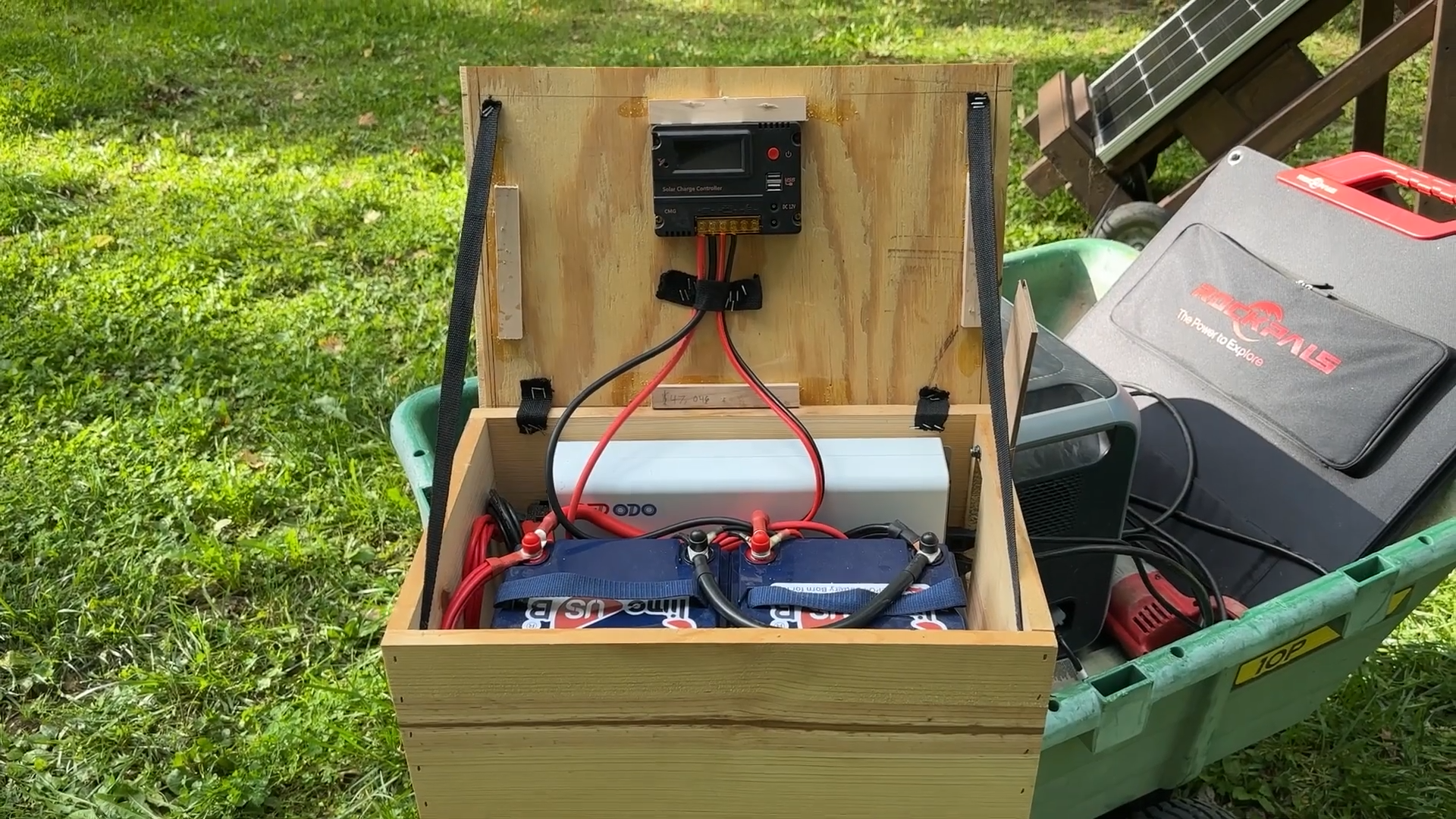 How to build a Simple Solar Powered Battery Backup System for camping ...